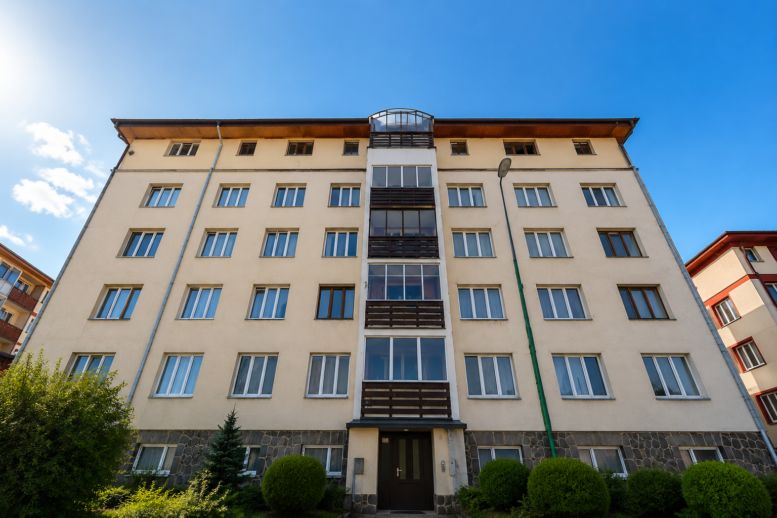 Sherpa's Hostel facade in Tatranská Štrba